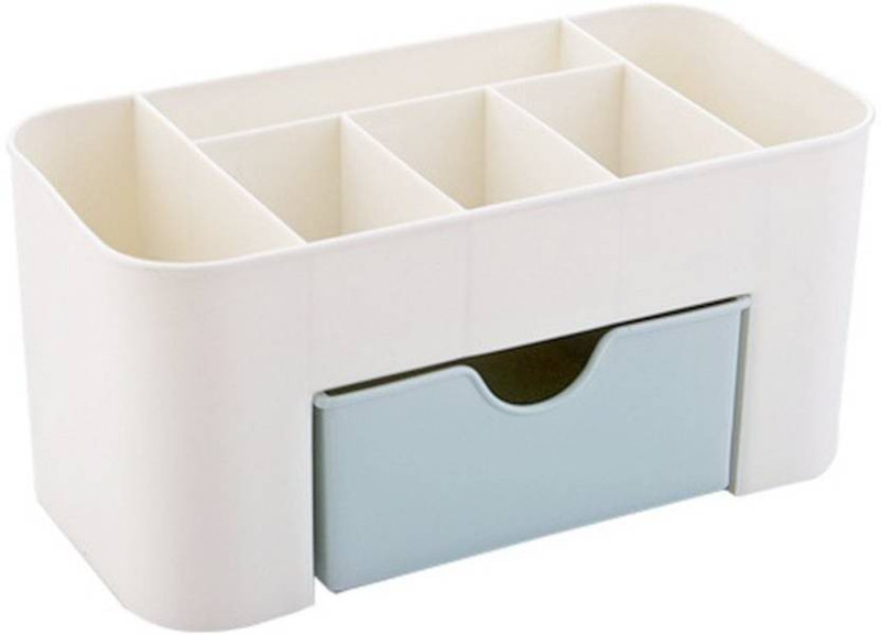 mjshopee 6 Compartments plastic makeup box and makeup basket cosmetic box(Multicolor)
