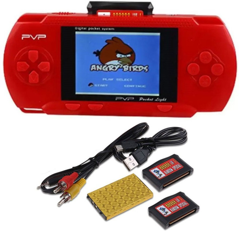 KLUZIE PVP Station Light 3000 8 Bit Portable Game Machine 8 GB with Mario, DR MARIO, CONTRA, CRICKET GAME, TURTLE, SUPER MARIO, OTHER 3000 FAMOUS GAMES(Multicolor)