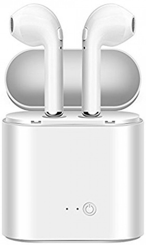 trinzy wireless bluetooth earpods compatible with ios & android phone Bluetooth Headset with Mic(White, In the Ear)