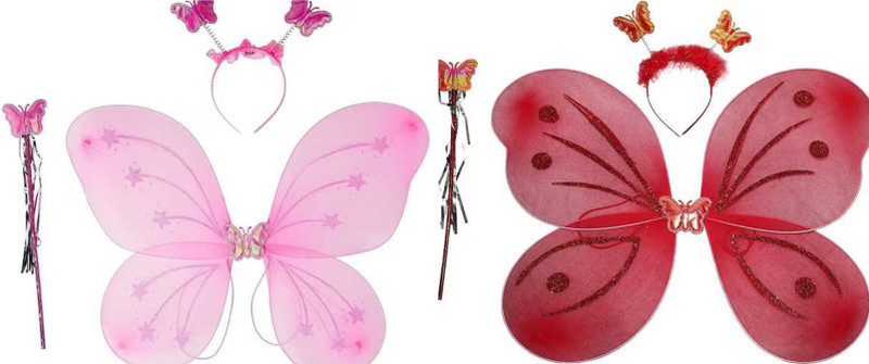 kronmenien Lovely Pari Wing For Girls Most Favorite Gift For Little Girl Kids Costume Wear