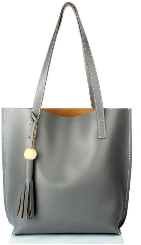 dpfashions plain metallic grey Waterproof Shoulder Bag(Grey, 15 inch)