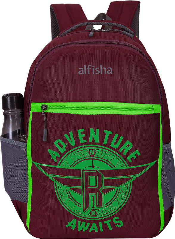 alfisha Trendy Casual Backpack For College And Office Use(SB_116) Maroon Waterproof School Bag(Maroon, 35 L)