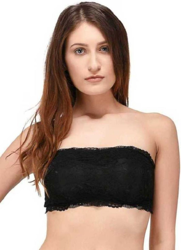 lx products bylx product 1001 Women Tube Lightly Padded Bra(Black)