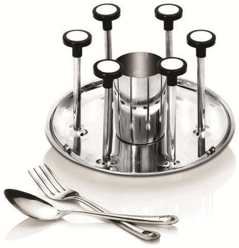N H Enterprise S.S GLASS STAND DELUXE A-332 Stainless Steel Glass Holder