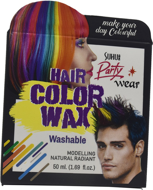 suhu Buy Washable Hair Color Wax in India | Black Colour Hair Wax Hair Color(Red)