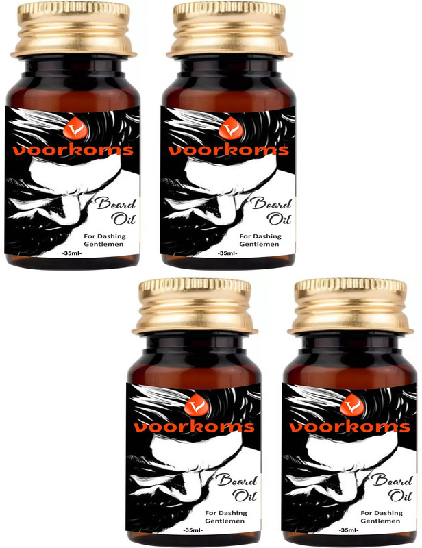 voorkoms Beard Oil For Beard Growth (35ml) - Cedarwood & Mandarin - 9 Natural Oils Hair Oil(35 ml)