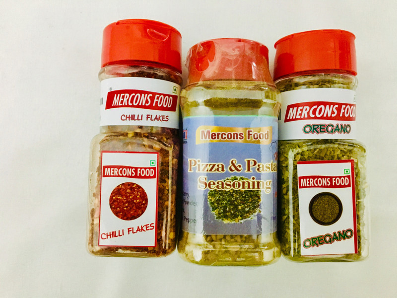 mercons food COMBO OREGANO,PIZZA & PASTA SEASONING,CHILLY FLAKES(110 g)