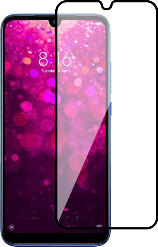 flysto Edge To Edge Tempered Glass for Vivo Y3 ( BLACK )(Pack of 1)