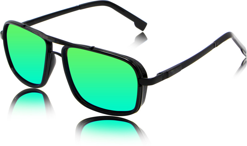 fashion sunglasses Rectangular Sunglasses(Green)