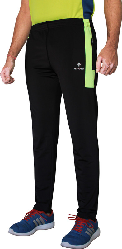 reynard Color Block Men Black Track Pants