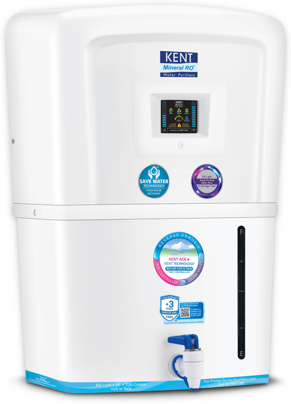 Kent Ace Star (11081) 8 L RO + UV + UF + TDS Water Purifier(White)