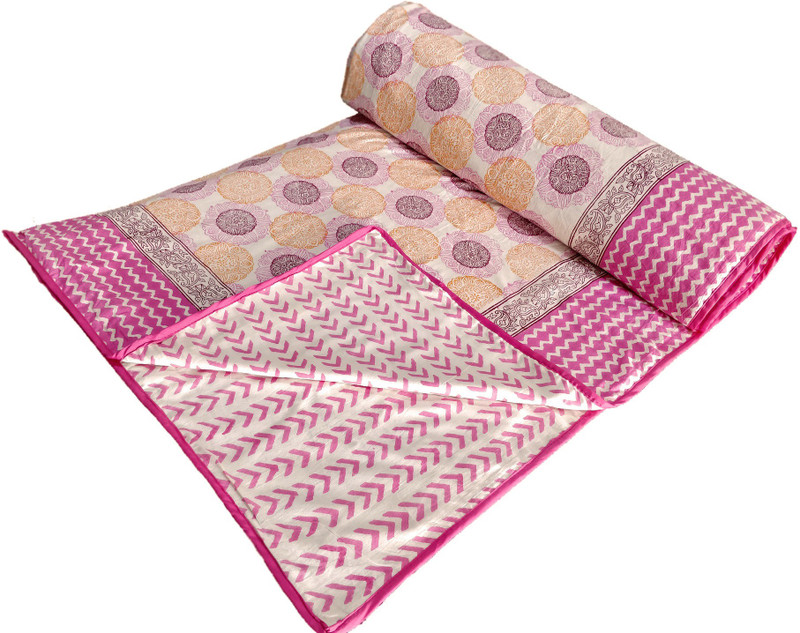 blockofind Floral Single Dohar(Cotton, Multicolor)