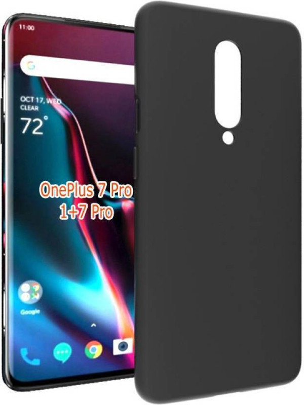 safe mob Back Cover for ONE PLUS 7 PRO, One plus 7 pro, one plus 7pro, 1+7 pro(Pure black, Grip Case)