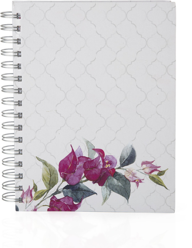 write B5 Notebook(S1 BOUGAINVILLEA NOTEBOOK, White)