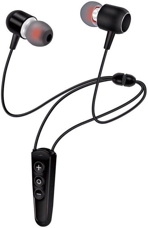 nory IMax Wireless HD Quality Magnetic Bluetooth Headset With Mic Bluetooth Headset with Mic(Black, In the Ear)