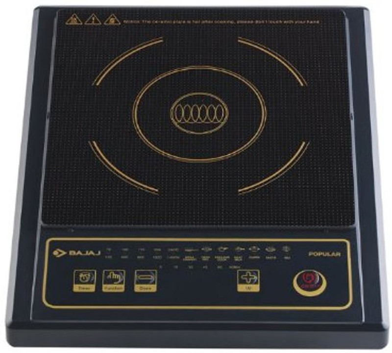 Bajaj Popular 1400-Watt Induction Cooktop Induction Cooktop(Multicolor, Touch Panel)