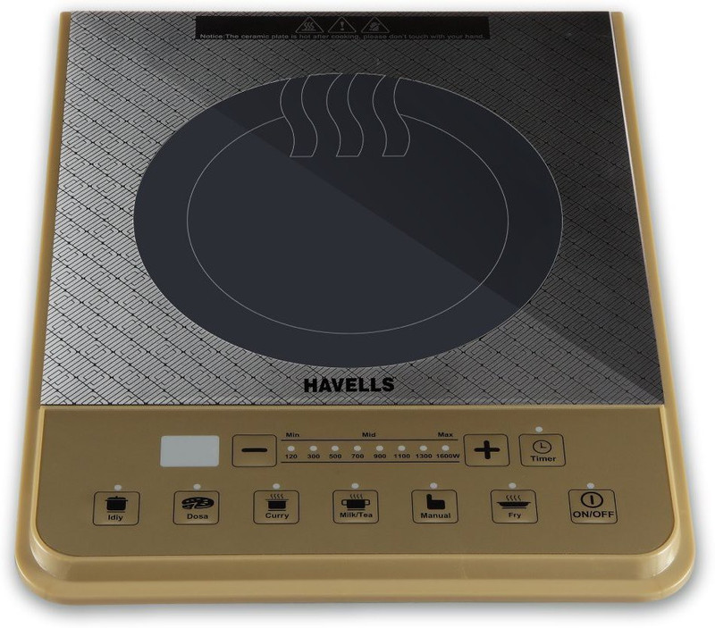 Havells Insta Cook PT 1600-Watt Induction Cook top Induction Cooktop(Multicolor, Touch Panel)