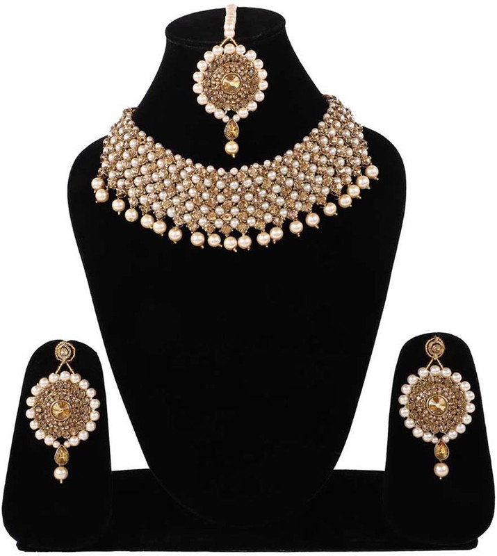 steorra jewels Brass Jewel Set(Gold)
