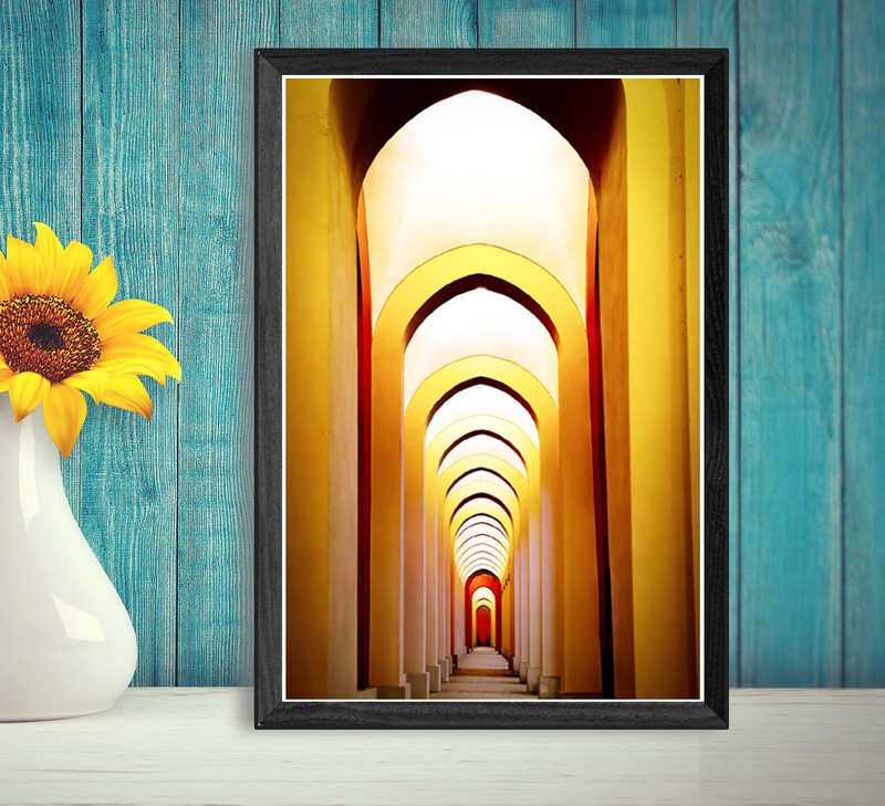 Architecture vault art (12x18 inch) Fine Art Print(18 inch X 12 inch)