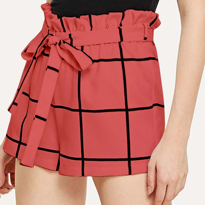 khodal Checkered Women Reversible Maroon Skort