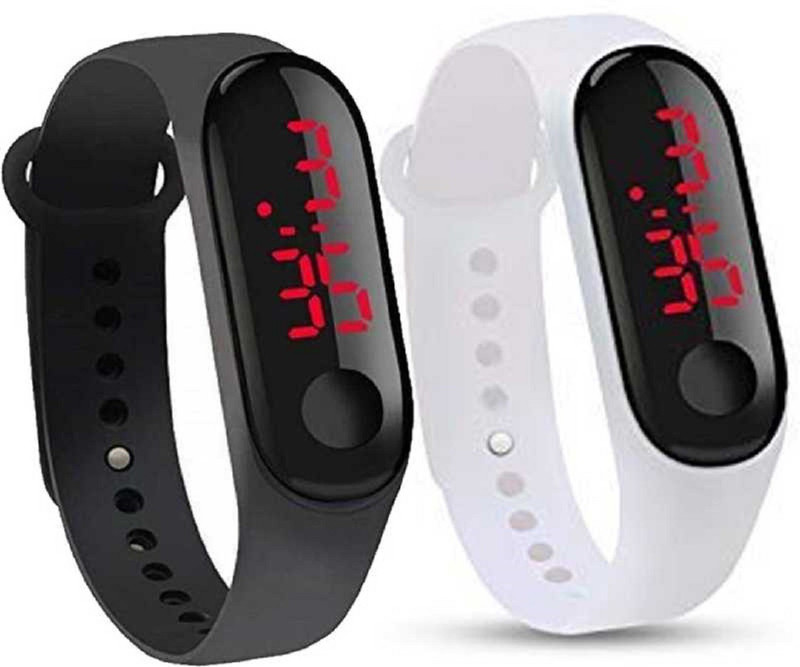 azre M3(black white Strap, Size : medium)