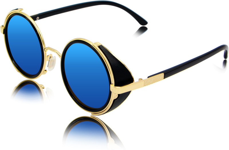 fashion sunglasses Round Sunglasses(Blue)