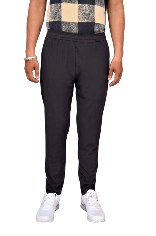 veeru traders Solid Men Black Track Pants