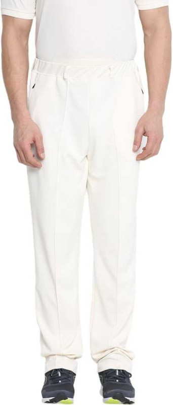 runsmith Solid Men White Track Pants
