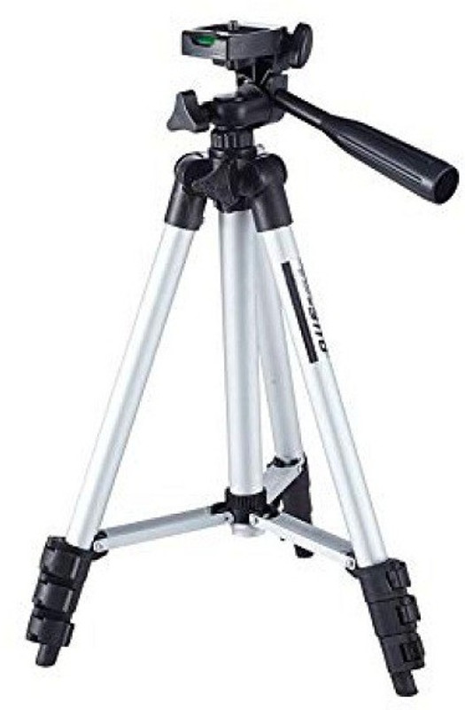 mossmoor Portable Tripod-3110 Extendable Camera and Mobile Selfie Stand Tripod(Black, Supports Up to 1000 g)