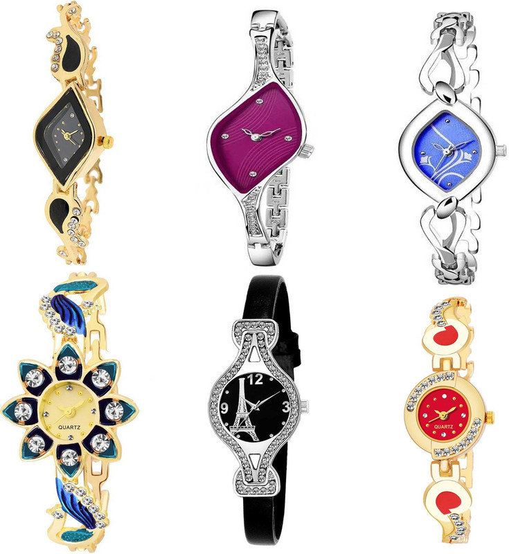 spirits 51 WOM CM NEW ARRIVAL PACK OF 6 Attrective WATCH FOR GIRLS Analog Watch Analog Watch  - For Women