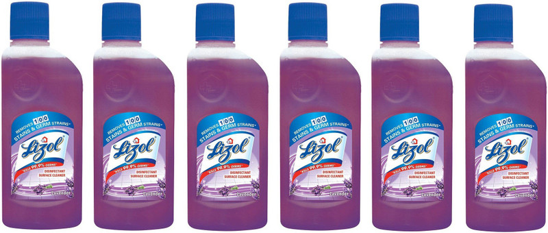 lizol Disinfectant Surface Cleaner regular(200 ml, Pack of 6)
