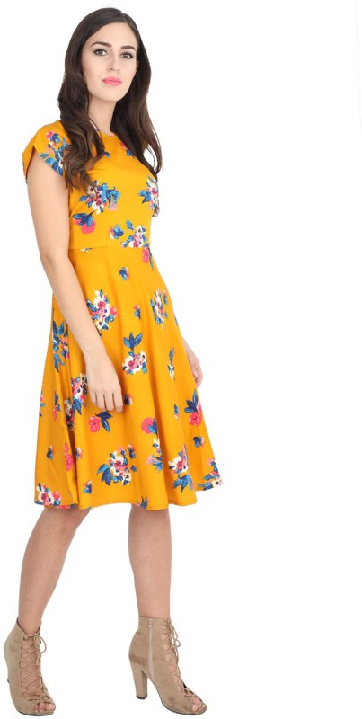 a line yellow dress