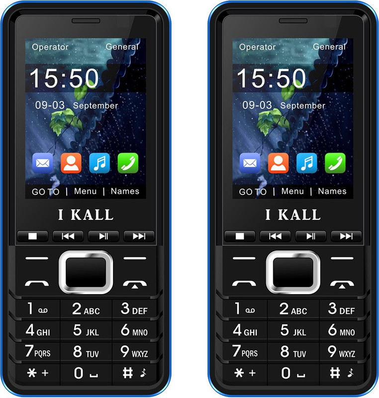 I Kall K33 Combo of Two Mobiles(Black&Blue$$Black&Blue)