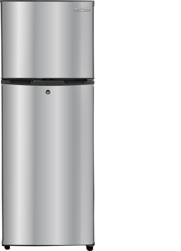 Mitashi 145 L Direct Cool Double Door 2 Star Refrigerator(Silver, MiRFDDP2S145v20)