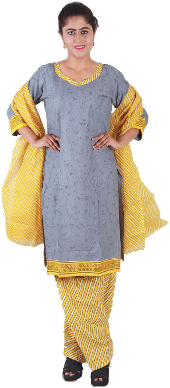 baalar Indi Printed Kurta, Salwar & Dupatta Set(Stitched)