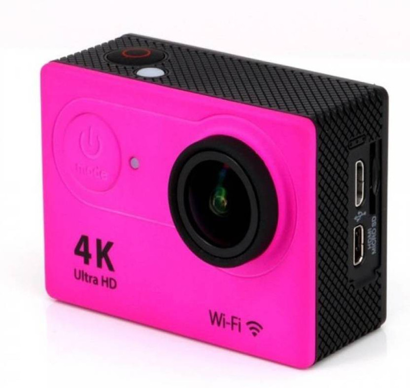 Odile 4k 4k Sport Action Sports and Action Camera(Pink, 16 MP)