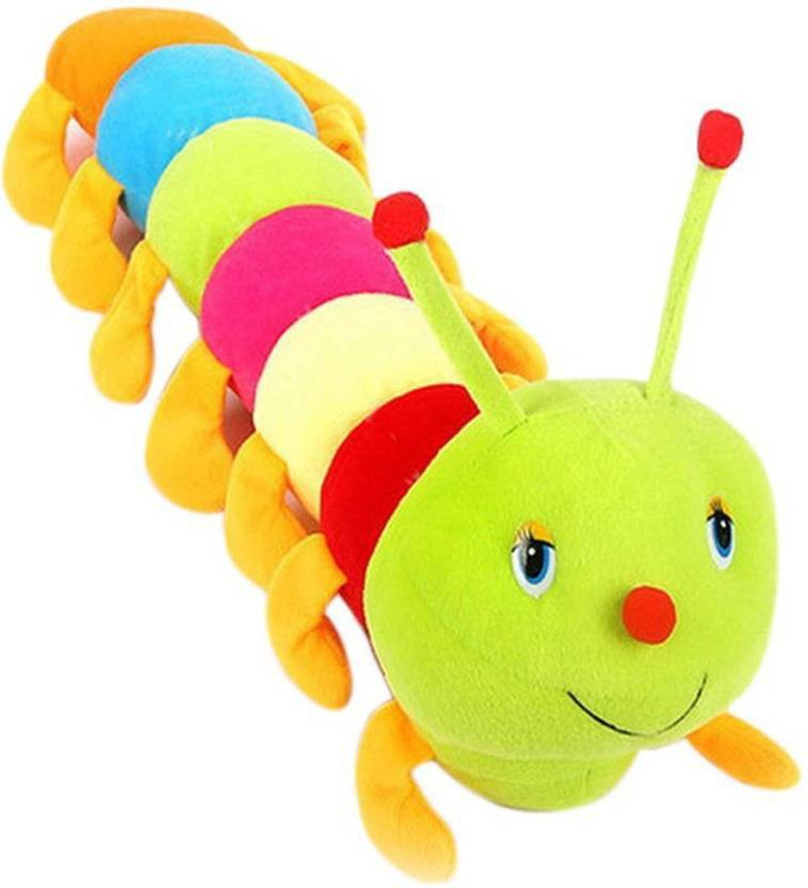 sushma fab CATERPILLAR SOFT TOYS MULTI COLOURFUL 75CM  - 75 cm(Multicolor)