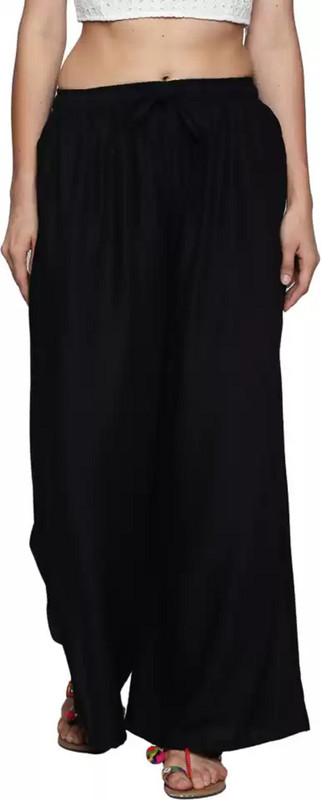 preet gehna Flared Women Black Trousers