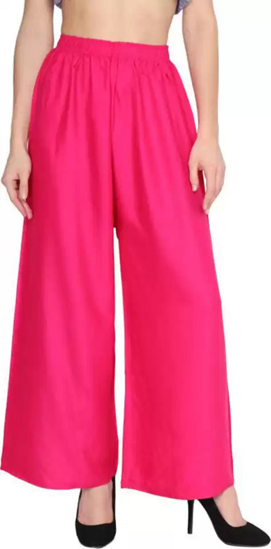 preet gehna Flared Women Pink Trousers