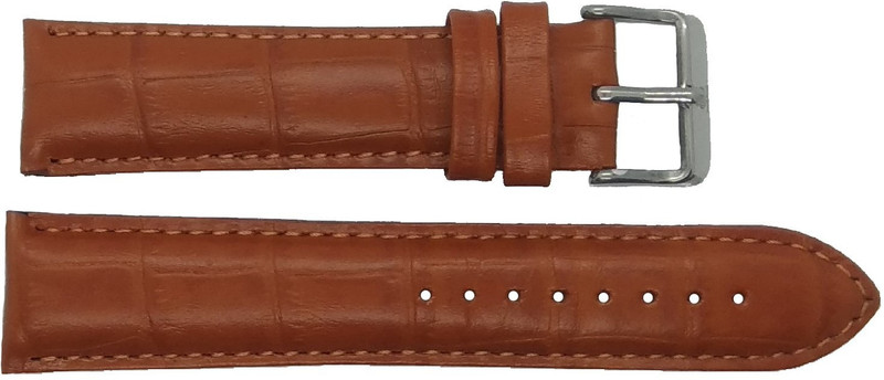 tenmax TMB708CM 22 mm Leather Watch Strap(Brown)