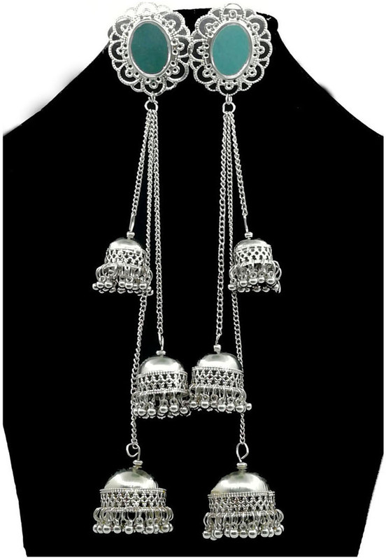reyaz collections REYAZ COLLECTIONS Pearl German Silver Drops & Danglers, Stud Earring