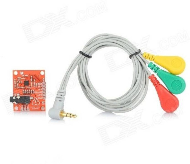 anshikapower Single Lead AD8232 ECG Monitoring Kit / Heart Beat Monitoring Module Educational Electronic Hobby Kit