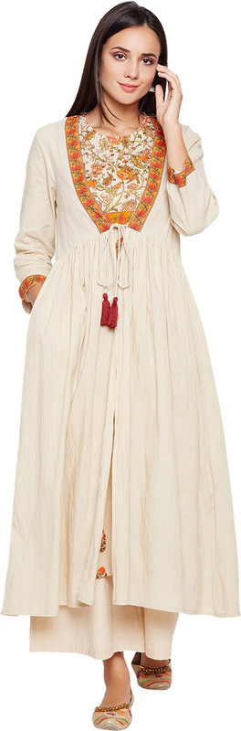 vyaana Women Ethnic Jacket and Palazzo/Trouser Set