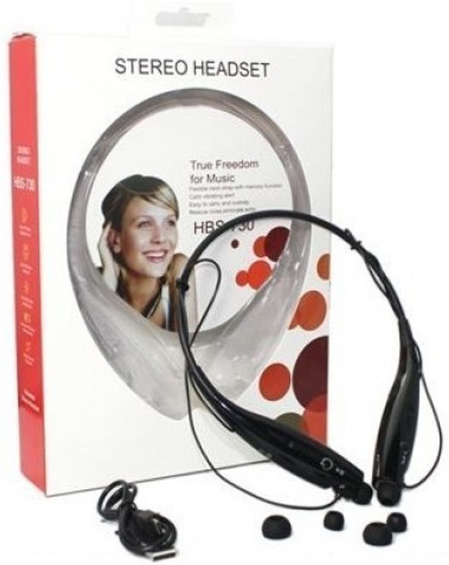 abooza HBS 730 for Gym Running and Jogging Exercise Gym Activities Bluetooth Headset with Mic(Black, White, Red, Blue, Over the Ear)