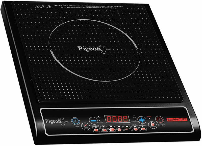 Pigeon 667 Induction Cooktop(Black, Push Button)