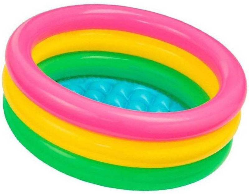 Kajaree Inflatable Baby Bath Water Tub For Kids (2 FT) 0-3 Years(pack of 1) Inflatable Swimming Pool(Multicolor)