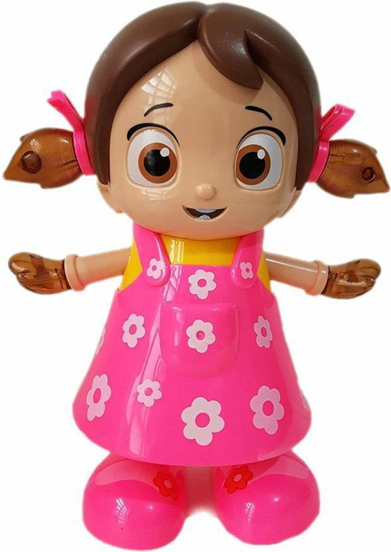 ps aakriti Dancing Girl Musical Fun Toy with Flash Light (Multicolor)(Multicolor)