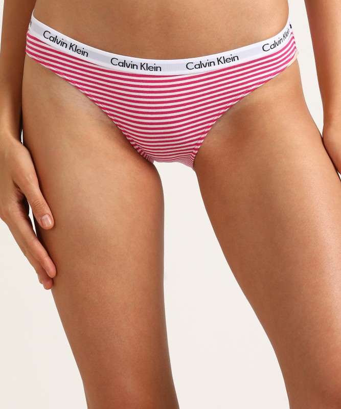Buy Calvin Klein Underwear Women Bikini White, Pink Panty(Pack of