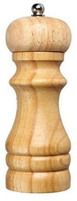 Trendegic Spice Grinder and Salt Pepper Shaker Wooden Traditional Pepper Mill(Beige, Pack of 1)