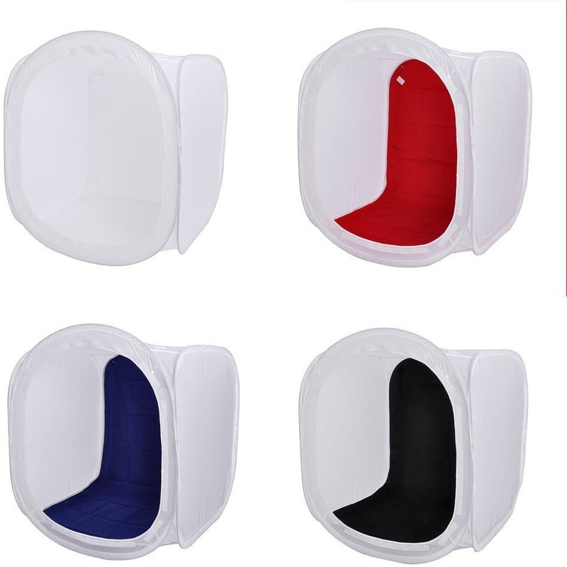 Powerpak DF-01 Diffusion Box Kit with 4 Chroma Key Backdrops - 60 x 60 x 60 cm Square Softbox(60 cm x 60 cm)